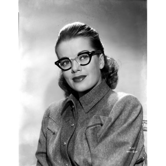 Janis Paige on a Long Sleeves with Glasses Photo Print (24 x 30)