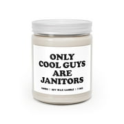 Janitor Candle Gifts House Office Decor Scented Vanilla Soy Wax