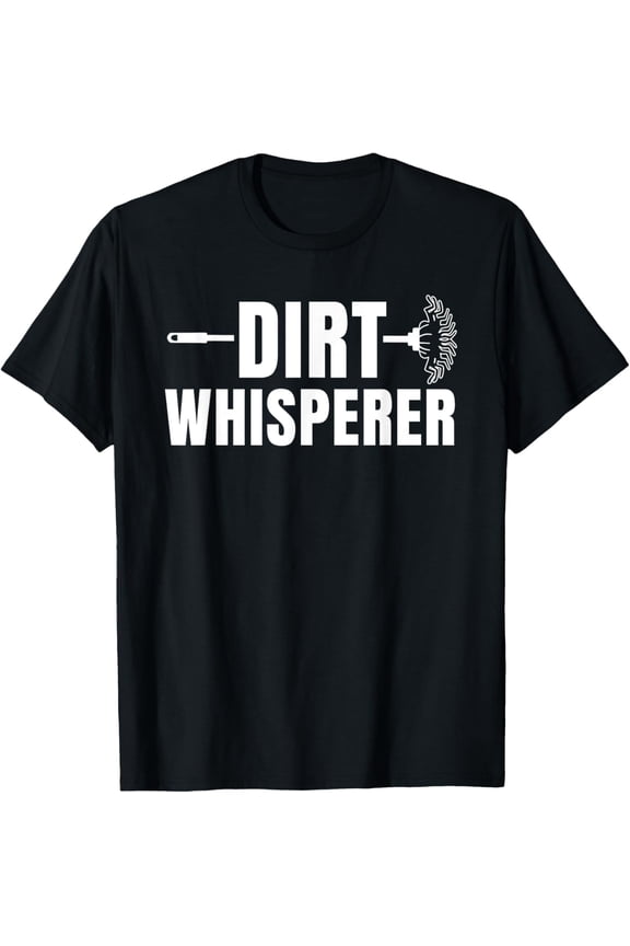 Janitor Custodian Cleaner Caretaker Dirt Whisperer Porter T-ShirtMen's and women's short-sleeved pure cotton shirts