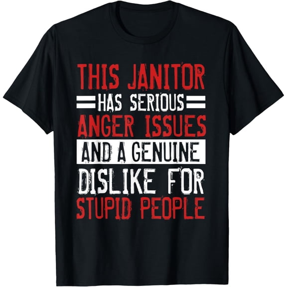 Janitor Custodian Cleaner Caretaker Housekeeper Porter T-ShirtMen's and women's short-sleeved pure cotton shirts