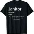 Janitor Definition Best Janitorial Appreciation Super Hero TShirt