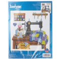 Janlynn 14 Count Antique Sewing Room Cross Stitch Kit, 12 by 12Inch