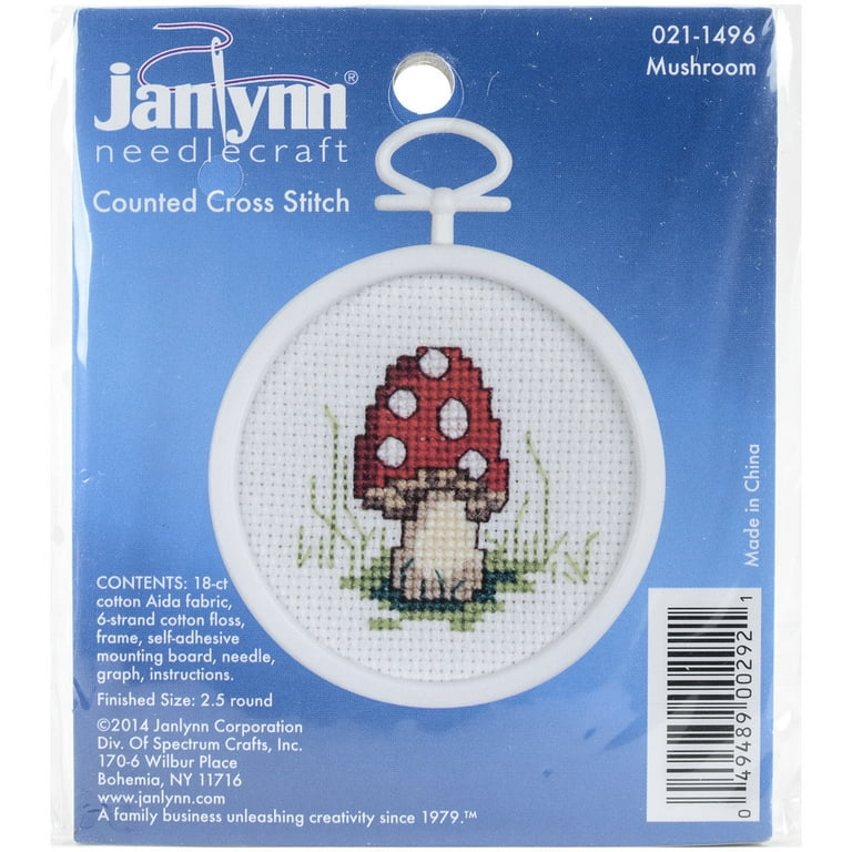 Stranded Stitch Mushroom Cross Stitch Kit