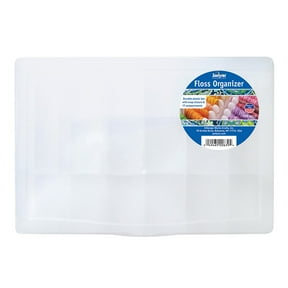 Janlynn Plastic Floss Holder or Craft Organizer Box 10.5" x 7" x 1.75"