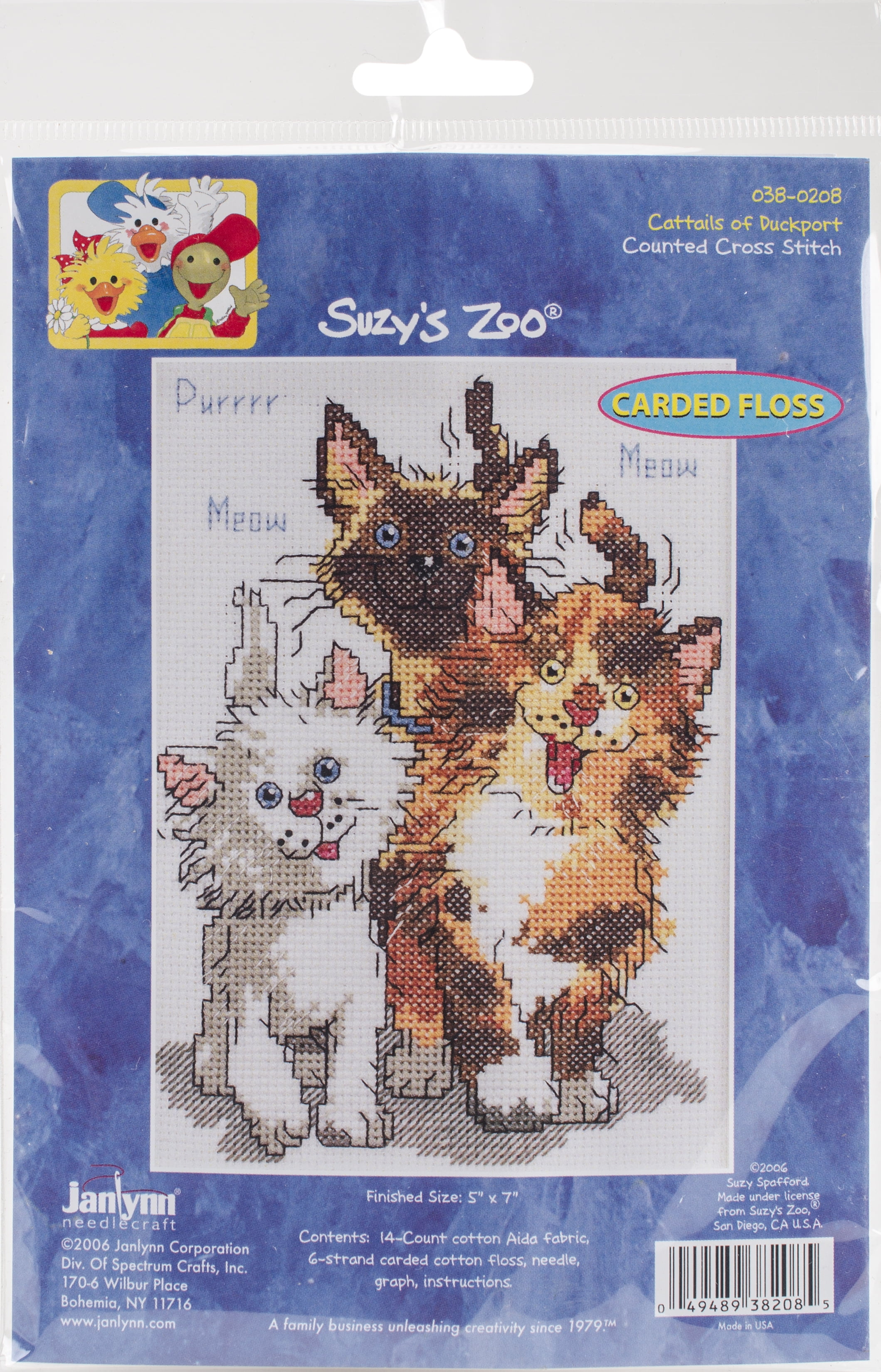 Janlynn/Suzy's Zoo Mini Counted Cross Stitch Kit 7 X5 -Dogs Of