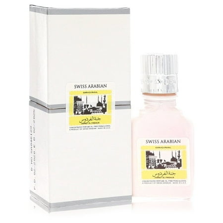 Jannet El Firdaus Cologne By Swiss Arabian Concentrated Perfume Oil Free From Alcohol (Unisex White Attar) 0.3 oz