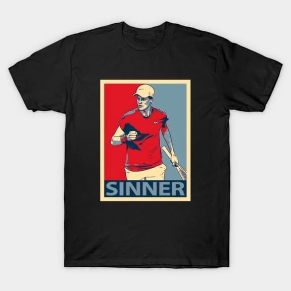 Jannik Sinner Funny Tennis Player Retro Vintage Sport Athlete Fan Art G3120 T-Shirt, for men and women, Up to Size 5XL