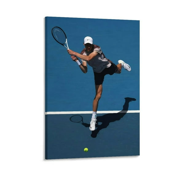 Jannik Sinner Poster Tennis Picture Canvas Poster (33) Canvas Art Poster and Wall Art Picture Print Modern Family bedroom Decor Posters 24x36inch(60x90cm)