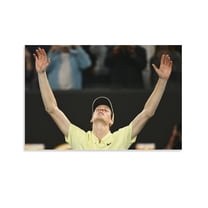 Jannik Sinner Tennis Poster (24) Artworks Picture Print Poster Wall Art Painting Canvas Gift Decor Home Posters Decorative 16x24inch(40x60cm)