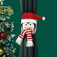 Jannly Christmas Curtain Holder Snowman Curtain Holder SantaClaus