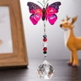 Jannly Indoor Window Crystal Ball Decoration Pendant DIY Outdoor Color