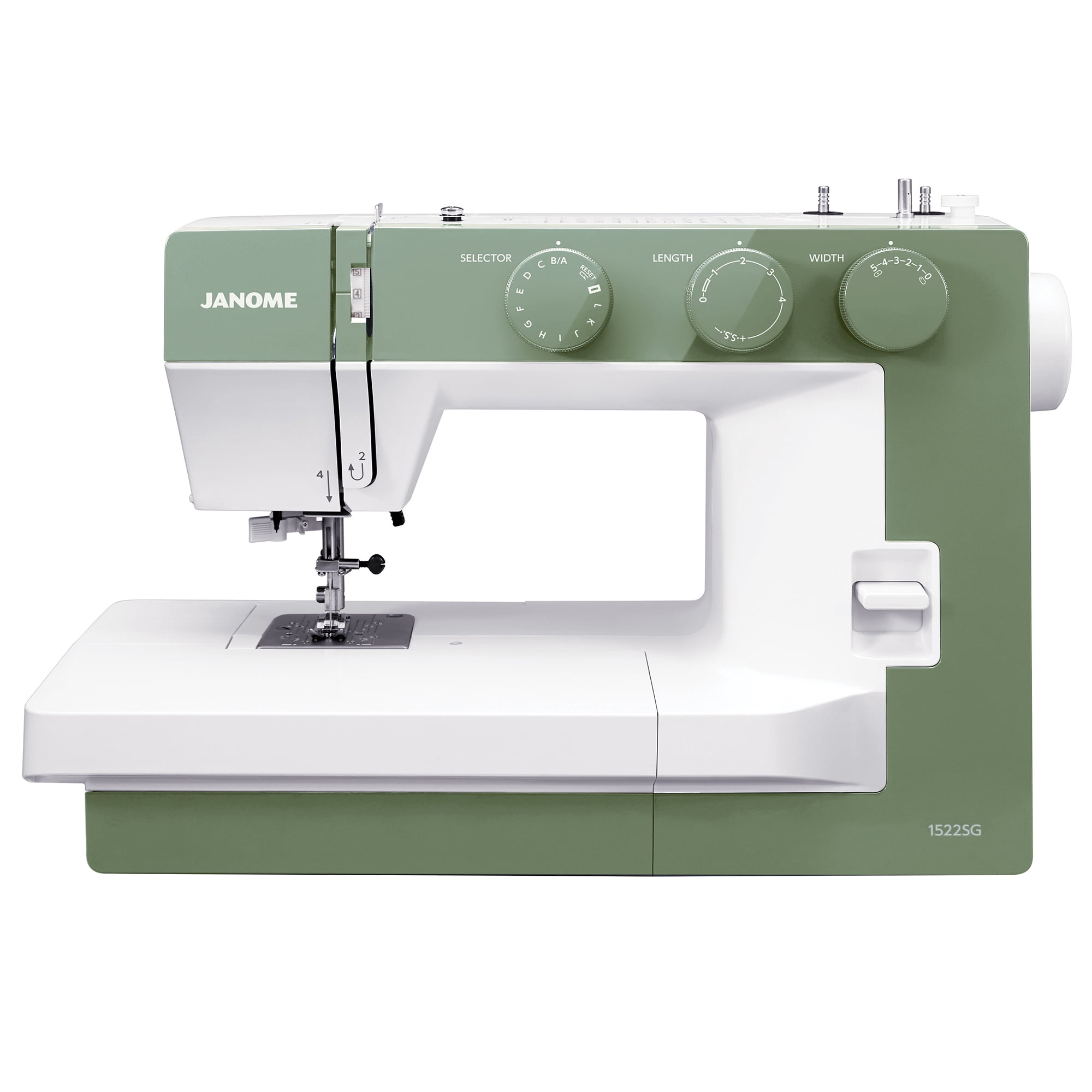 Janome 1522-RD Sewing Machine - Wide Sewing Base, 17x11x7.5 Inches