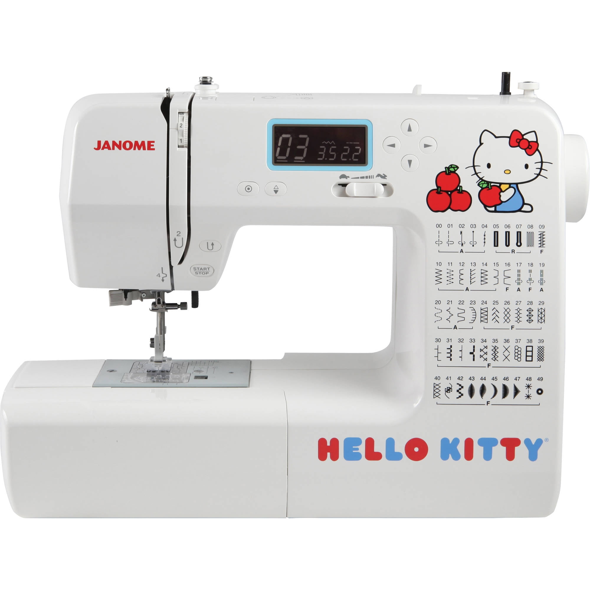Home appliance supply [Damaged / Missing one bobbin] Hello Kitty Sewing  Machine KT-35 Sanrio Character Connectors, Goods / Accessories