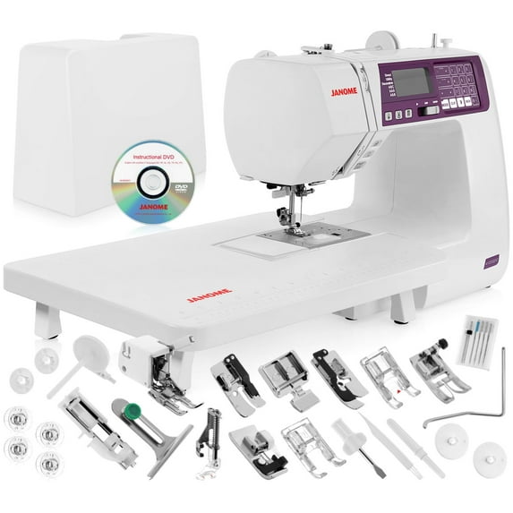 Janome 4120QDC Computerized Sewing Machine W/ Hard Case + Extension Table