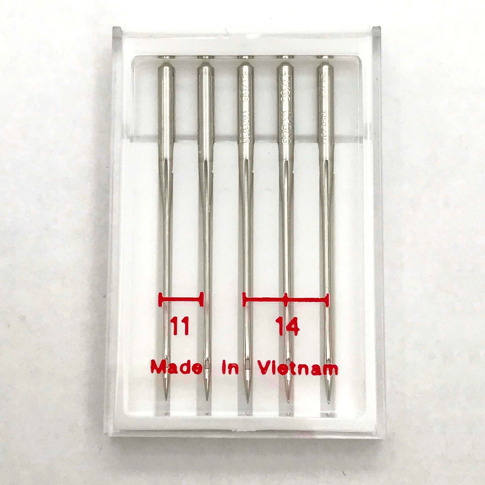 Janome 5 Pk. HAx1SP Assorted Serger Needles (Size 11 & 14) #784860100
