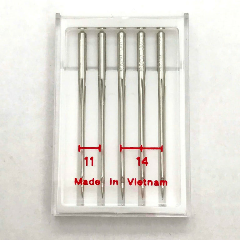 Janome 5 Pk. HAx1SP Assorted Serger Needles (Size 11 & 14) #784860100