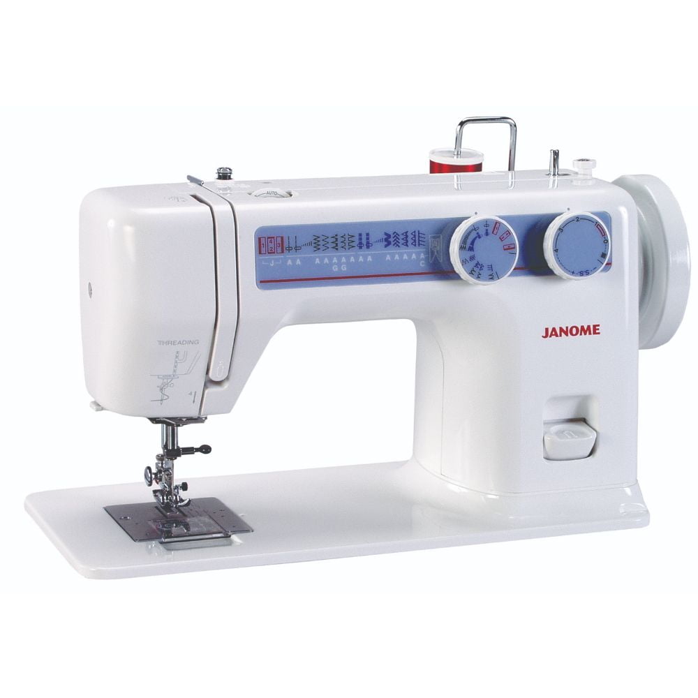 Mini White Manual Treadle Sewing Machine with Straight Stitch