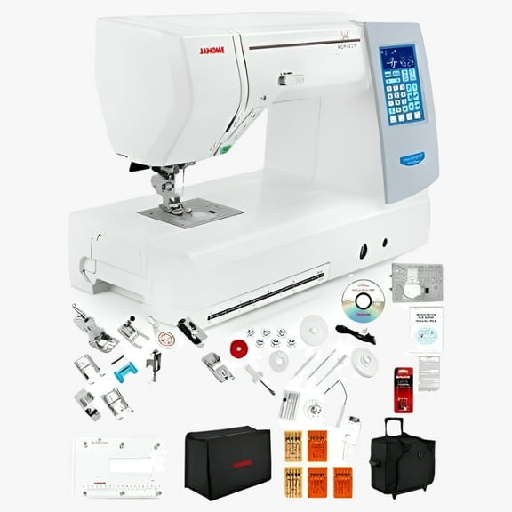 Janome 8200QCPSEWVIP Built-in Acufeed Flex System Computerized Sewing Machine with Extension Table