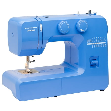 Janome Blue Couture Easy-to-Use Sewing Machine with Buttonhole