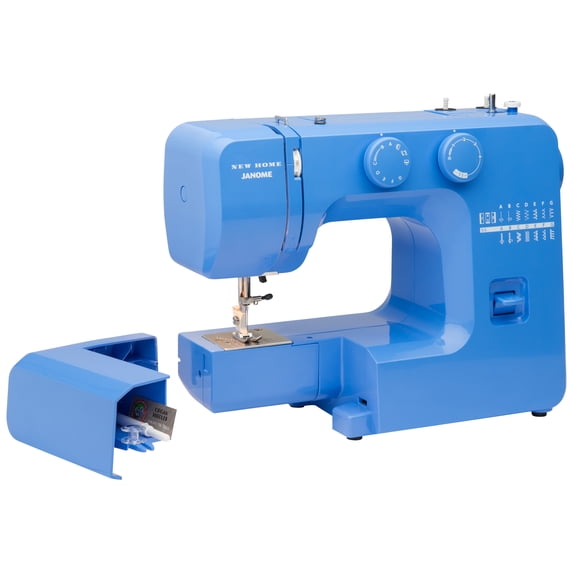 Janome Blue Couture Easy-to-Use Sewing Machine with Buttonhole