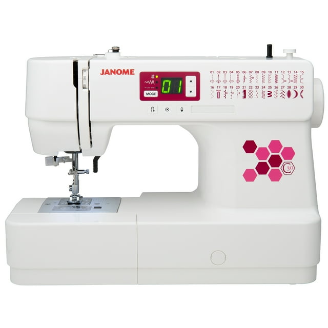 Portable Janome C30 Lightweight Sewing Machine w/ 30 Stitches