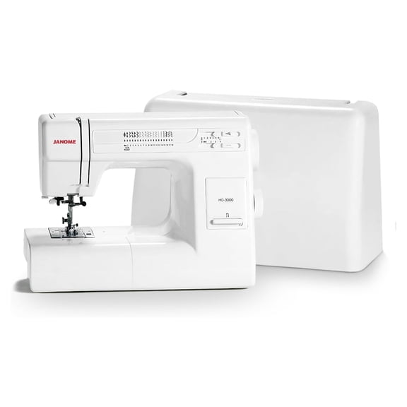 Janome HD3000 Heavy Duty Mechanical Sewing Machine with 18 Stitches & Hard Case
