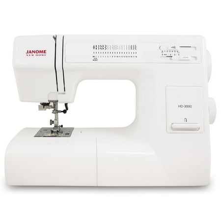 Janome Hd3000 Heavy-Duty Sewing Machine With 18 Built-In Stitches + Hard Case