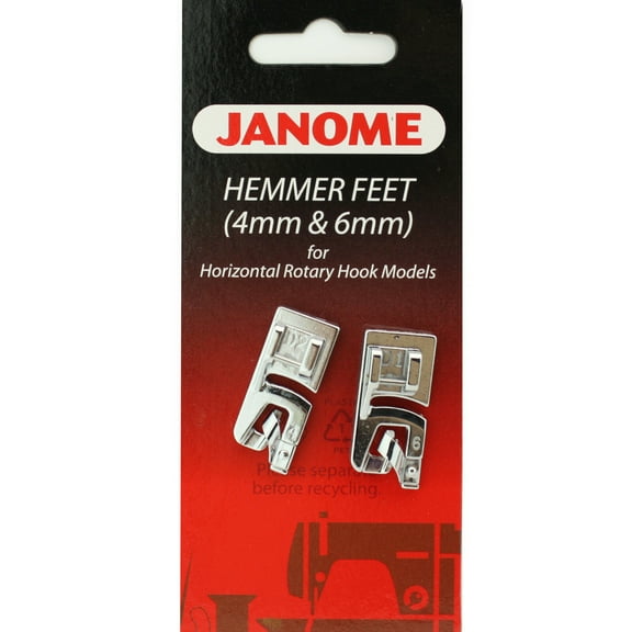 Janome Hemmer Feet/Foot (4mm & 6mm)# 200326001 For Janome Horizontal Rotary Hook Models