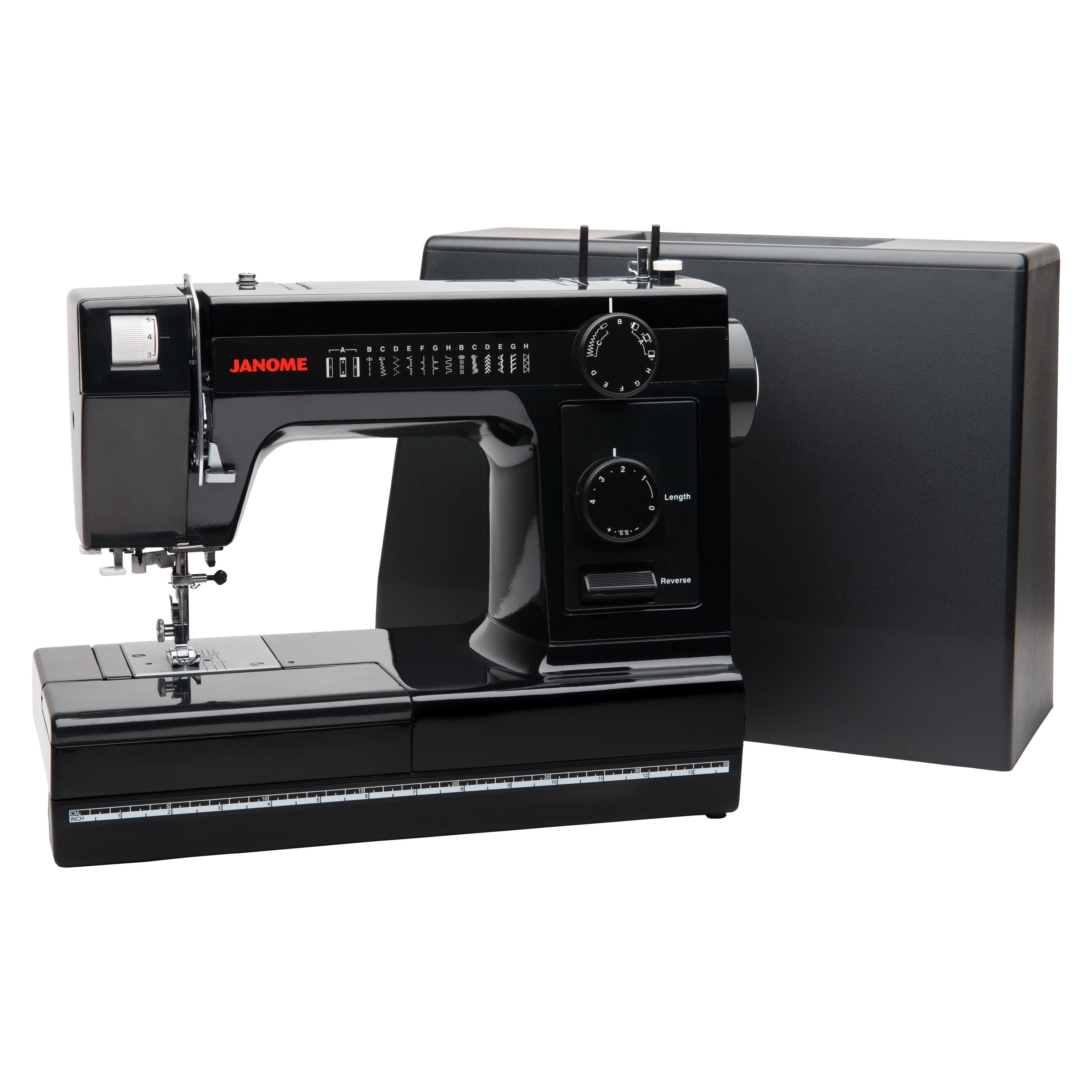 Janome Industrial-Grade Aluminum-Body HD1000 Edition Heavy Duty Sewing Machine, Black