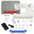 thumbnail image 1 of Janome Jem Gold 660 Compact Lightweight Sewing Machine with 8 Stitches, Built-In Needle Threader, and One-Hand Thread Cutter (White), 1 of 2
