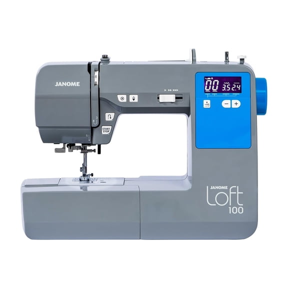 Janome Loft 100 Computerized Sewing Machine with Backlit LCD Screen