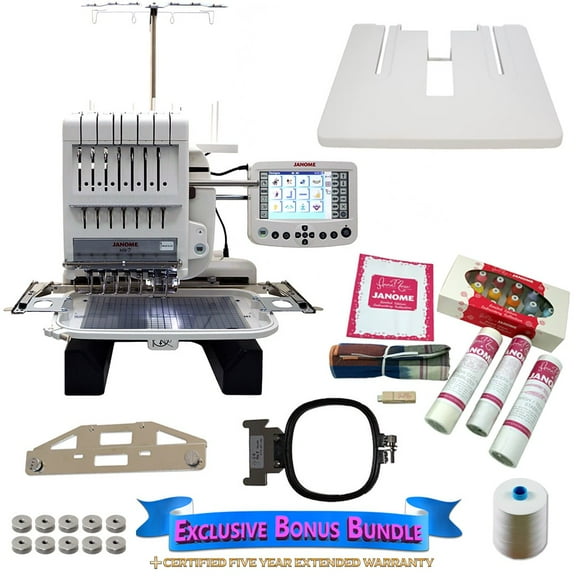 Janome MB-7 Embroidery Machine with Exclusive Bonus Bundle