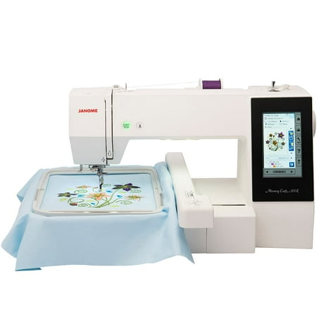Janome Memory Craft 500E Limited Edition Embroidery Machine with FREE Bundle