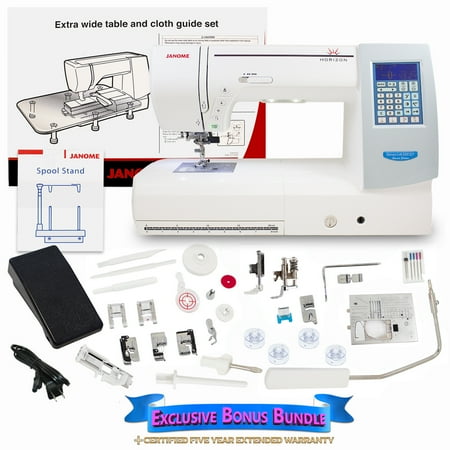 Janome Memory Craft 8200QCP Special Edition with Extra Wide Extension Table