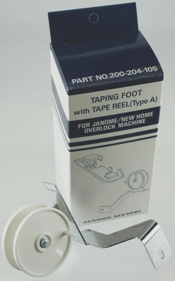 Tape Reel & Taping Foot Set For Janome MyLock Sergers (1110DX, 204D, 434DR, 634D, 644D, 734D, 744D)