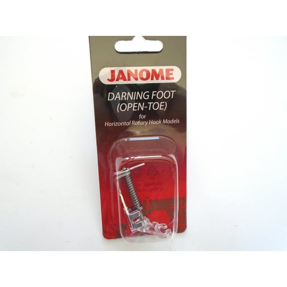 Janome Open Toe Darning Free Motion 200340001 For Horizontal Rotary Hook Models
