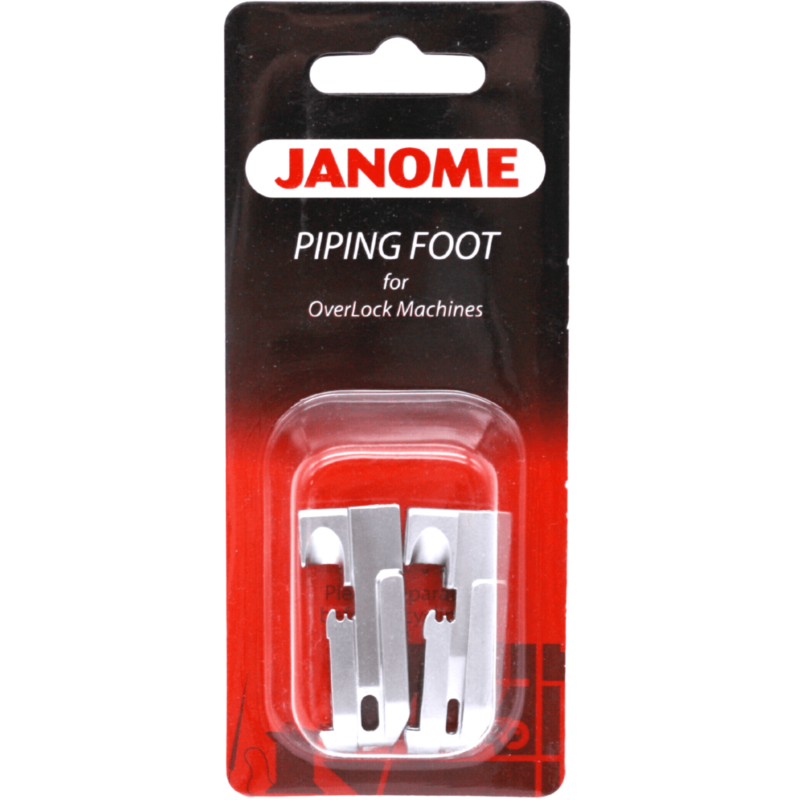 Janome Piping Foot Set (1/8" & 3/16") 202039000 for Overlock Machines