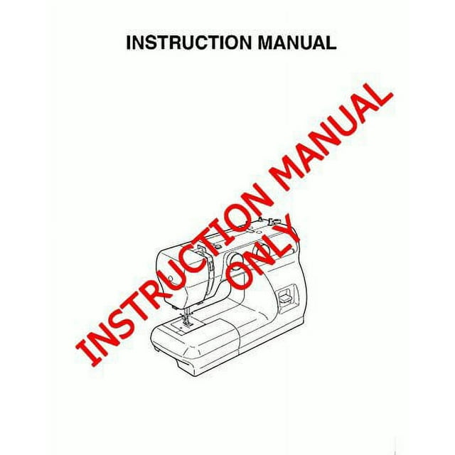 Janome Spare Part 2200XT Sewing Machine Instruction Manual Reprint