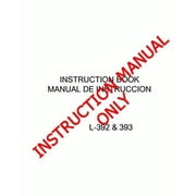 Janome Spare Part L-392 L-393 Sewing Machine Instruction Manual Reprint