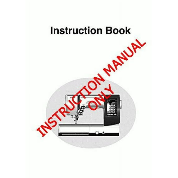 Janome Spare Part Memory Craft 9900 Sewing Machine Embroidery Instruction Manual Reprint