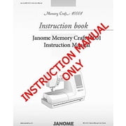 Janome Spare Part10001 Memory Craft 10001 Sewing Machine Embroidery Instruction Manual Reprint
