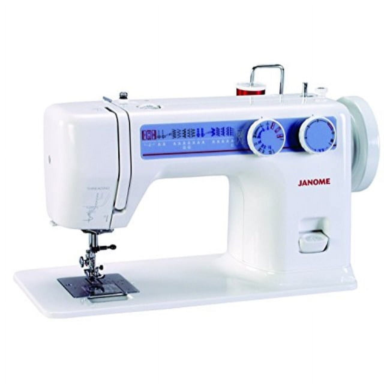 Mini White Manual Treadle Sewing Machine with Straight Stitch