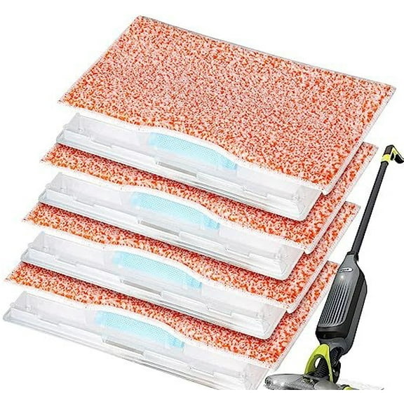 Janrecotw Reusable Pads Compatible With Shark Vacmop Vacuum Cleaners V5, Vm252, Vm251, Vm250, And Vm200 Wm190, Vm190 Pro, Vmp30, And Other Models, Dry/Wet Hardwood Floor Cleaning Pads