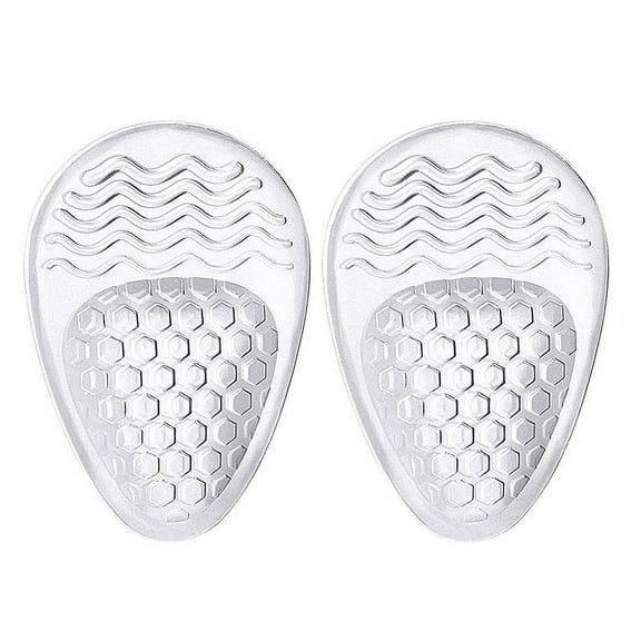 Janrevotw 1 Pair Of Honeycomb Forefoot Cushion High Heels Anti-Friction Forefoot Half-Size Cushion Soft Shock-Absorbing Particles Massage Watermark Non-Slip Stickers