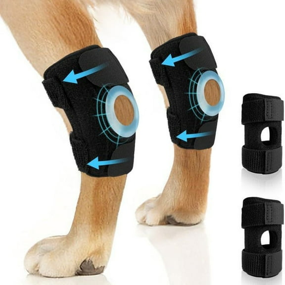 Janrevotw 1 Pair Of Dog Knee Braces, Wrapped Dog Leg Braces Post-Op Dog Leg Assist Taping Brace Protectors Knee Supports