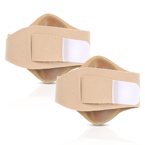 Janrevotw 1 Pair Of Non-Slip Arch Padsadjustable Arch Support Brace With Soft Flexible Silicone Padsplantar Fasciitis Relieffits All Shoes
