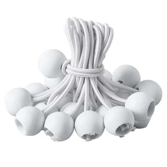 Janrevotw 10 Pack Ball Stretch Rope, Heavy Duty Outdoor Stretch Rope For Camping, Shelter, Cargo, Tent Pole Tarp Tying Uv Resistant