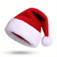 thumbnail image 1 of Janrevotw 1pcs Christmas Hat Christmas Decorations Thickened Flap Colorful Christmas Hat Adult Models Party Dress Up Short Plush Hat, 1 of 7