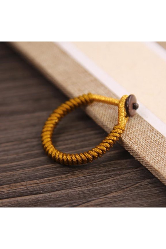 1pcs Handmade Knotted Finger Ring Fob Pendant Keychain Bag Hanging Braided Rope Accessory Keychain Bag Decoration