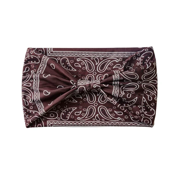 Janrevotw 1pcs Sports Hair Bands In Europe And The United States Ms. Bohemian Wind New Elastic Bandana Headband Wide Edge Hair Accessories Face Turban